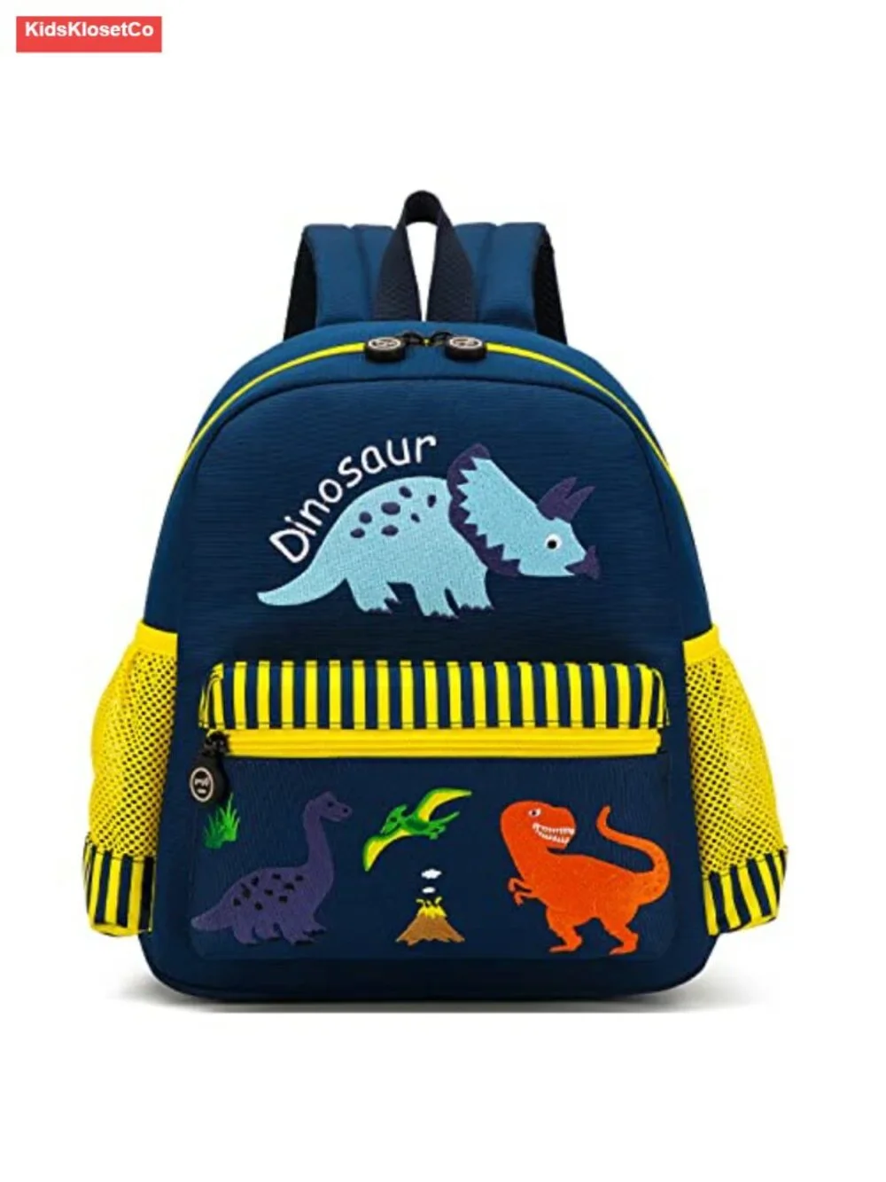 Kids Waterproof Dinosaur Backpack with Chest Strap, Lightweight 12.6